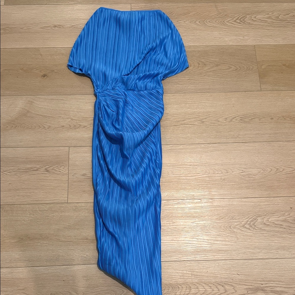 Chic Asymmetrical Blue Dress